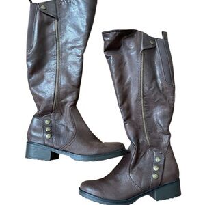 Brown Knee-High Women's Boots